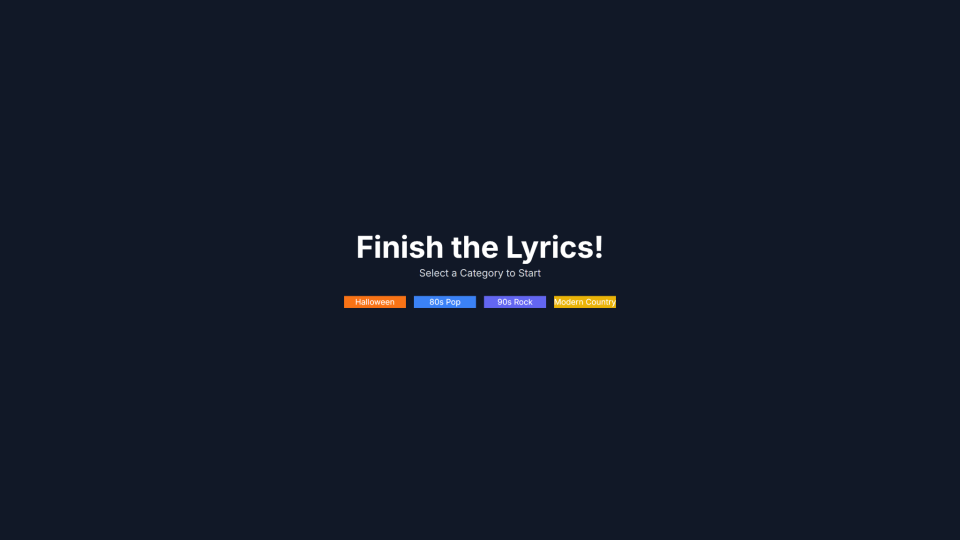 Finish The Lyrics 1.0
