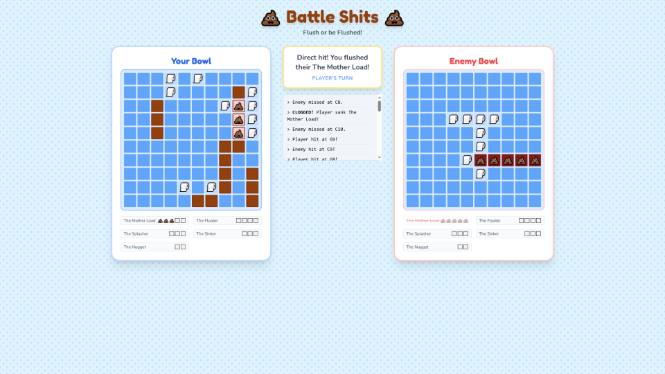 Battle Shits: Flush or Be Flushed!